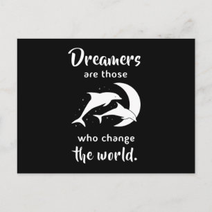 Dolphins Dolphin Sea Fish Animal Ocean Gift Idea Postkarte