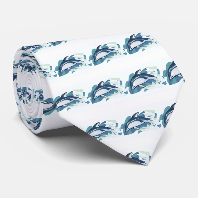 Dolphins Sports Football Basket Baseball Cravate (Roulé)