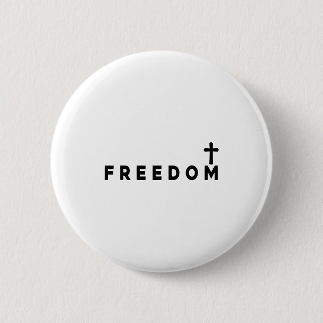 Dom Christian Cross Patriotic  Button (Vorderseite)