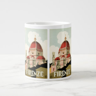 Dom in Florenz Italien Vintage Reise Kunst Jumbo-Tasse
