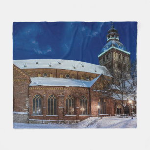 Dom Kathedrale am Kuppelplatz in Riga, Lettland Fleecedecke