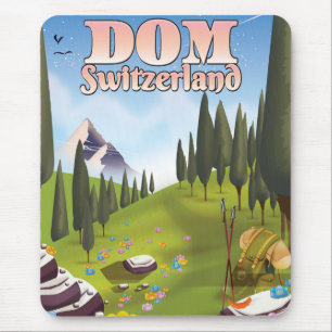 Dom Schweiz Reiseplakat Mousepad