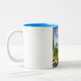 Dom Switzerland Reiseplakat Zweifarbige Tasse