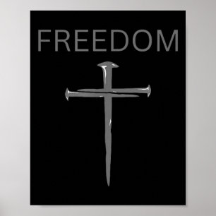 Dom Text Christlich, Kreuz Nägel Glaube & Reli Poster