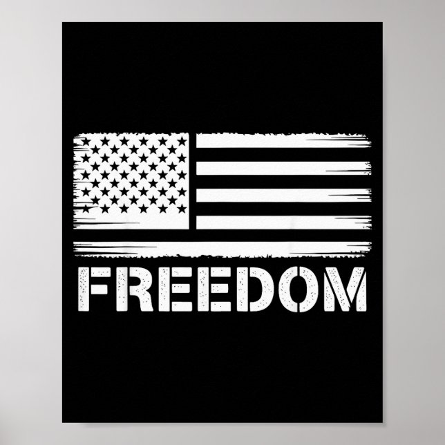 Dom Vintage Amerika Flagge  Poster (Vorne)