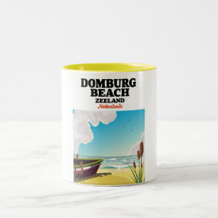 Domburg Beach Zeeland Domburg Beach Zweifarbige Tasse