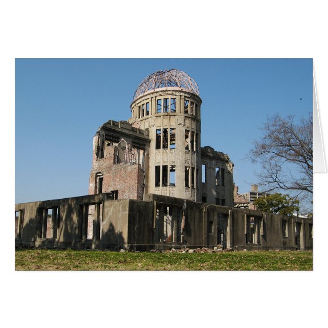 Dôme de la bombe atomique, Hiroshima, Japon Carte  (Devant horizontal)
