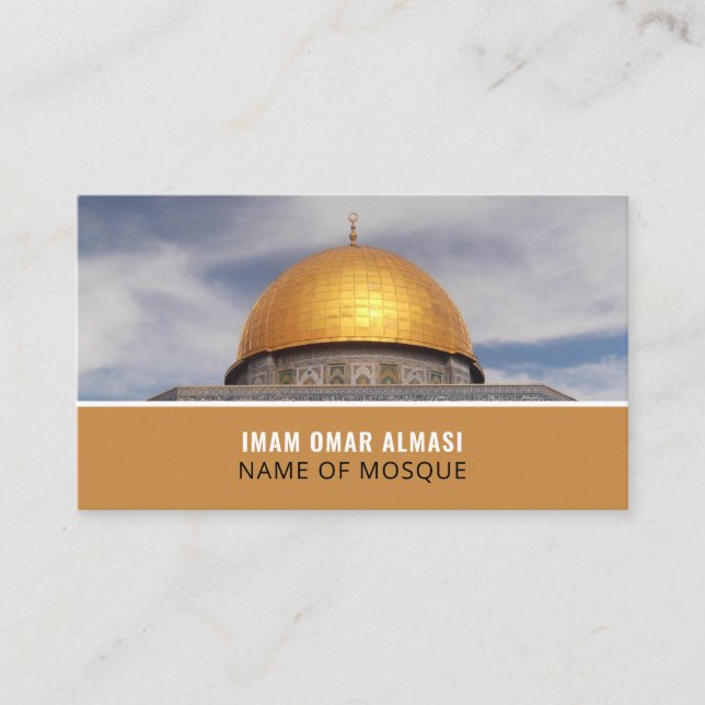 Dôme du Rocher, islamique, Carte de visite religie (Devant)
