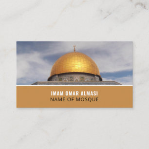Dome of the Rock, islamische, religiöse Visitenkar Visitenkarte