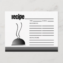 Domed Serving Platter Recipe Card Postkarte