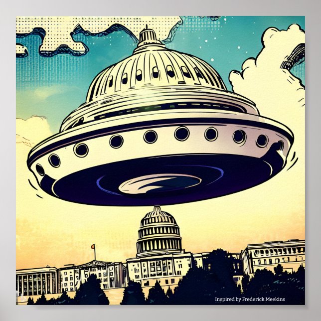 Domed UFO Poster (Vorne)