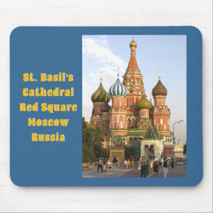 "DOMES OF ST. BASIL'S, MOSKAU" MAUSMAT/MOUSEPAD MOUSEPAD