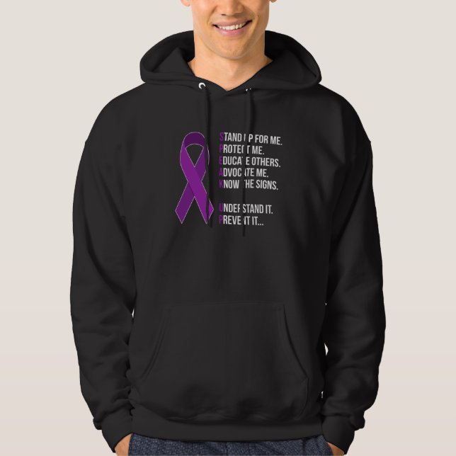 Domestic Violence Awareness Survivor  Speak Up Hoodie (Vorderseite)