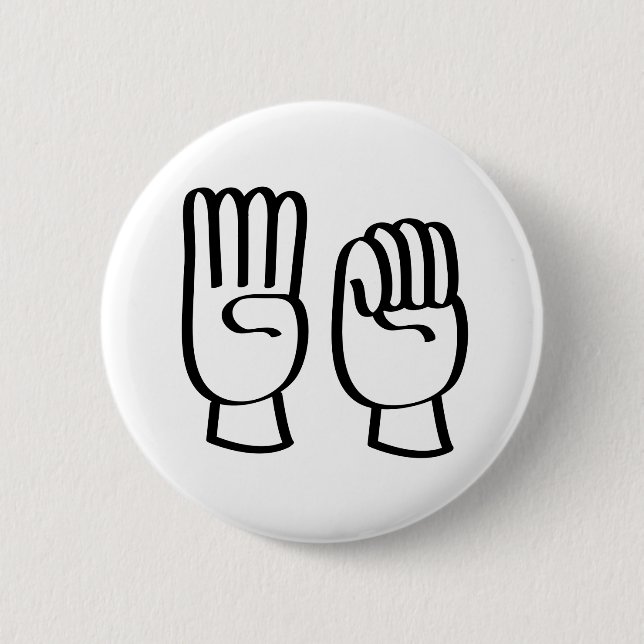 Domestic violence of stop huiselijk geweld.  button (Vorderseite)