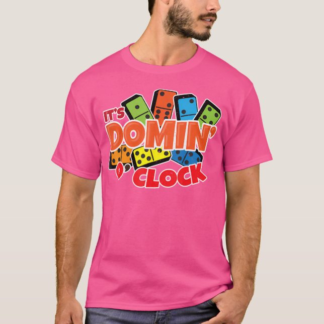Domin O Clock Shirt Domino Game Player Domi (Vorderseite)
