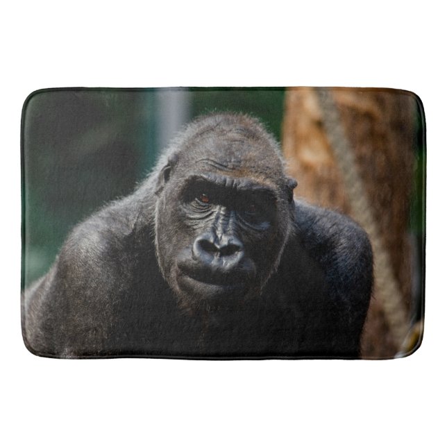 Dominant Primat Gorilla Ape Badematte (Vorderseite)