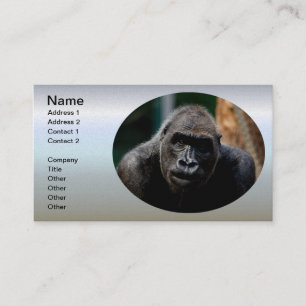 Dominant Primat Gorilla Ape Visitenkarte