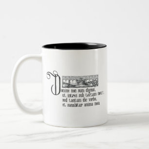 Domine non sum würdeus zweifarbige tasse