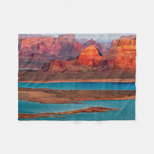 Dominguez Butte & Lake Powell, Utah Fleecedecke (Vorderseite (Horizontal))