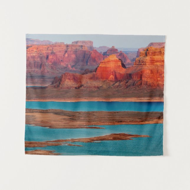 Dominguez Butte & Lake Powell, Utah Wandteppich (Vorderseite (Horizontal))