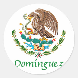 Domínguez Mexikos Nationales Siegel Runder Aufkleber