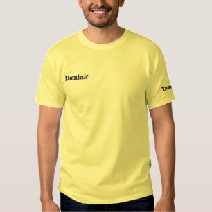 Dominic bestickt Vorname Besticktes T-Shirt