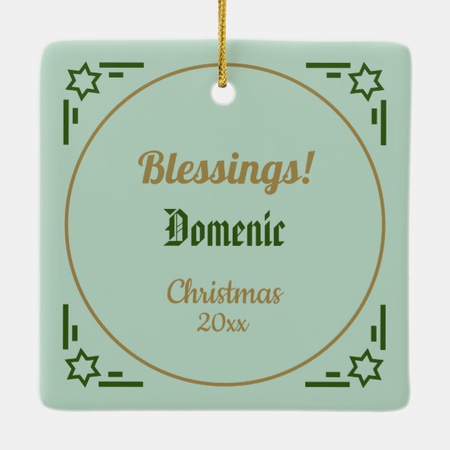Dominic de Guzman (BK 07) Keramikornament (Rückseite)