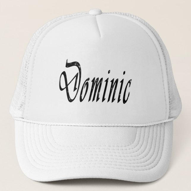 Dominic, Name, Logo, Truckerkappe (Vorderseite)