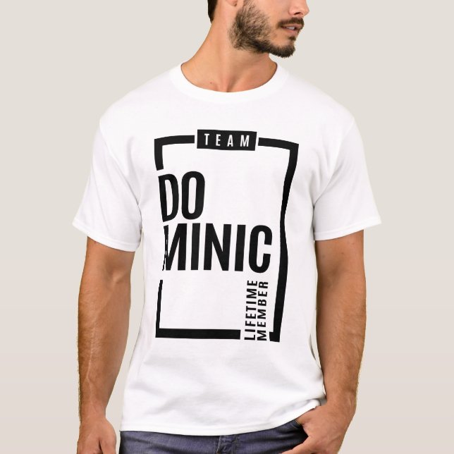 Dominic Personalisiert Name Birthday Gift T-Shirt (Vorderseite)
