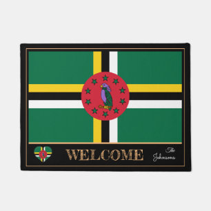 Dominica & Dominica Flag Haus Matten/Sport Willkom Fußmatte