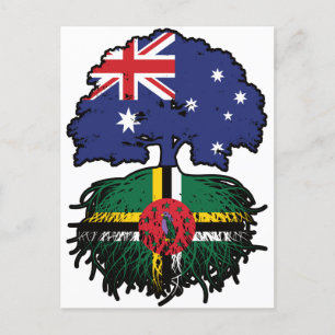 Dominica Dominican Australian Australia Tree Roots Postkarte