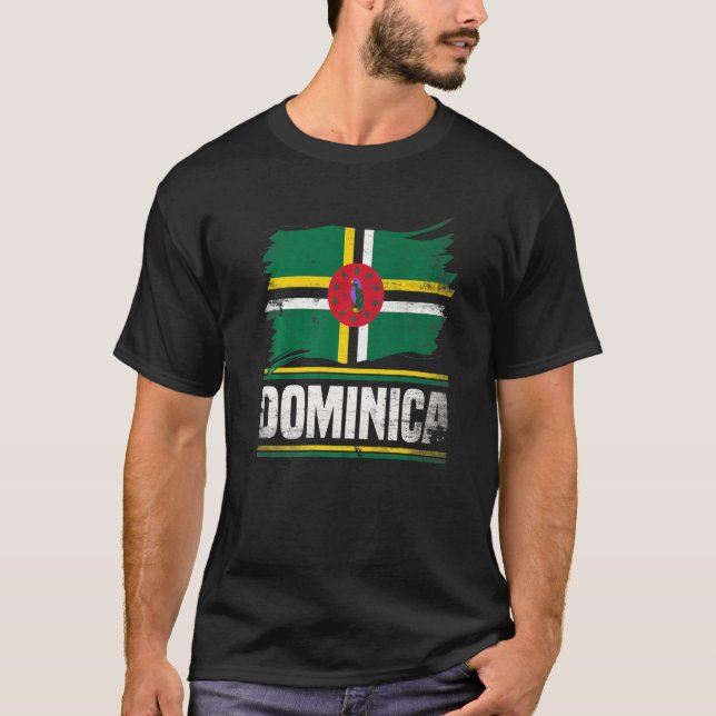 Dominica Dominican Flag T-Shirt (Vorderseite)