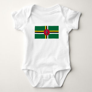Dominica Flag Baby Strampler