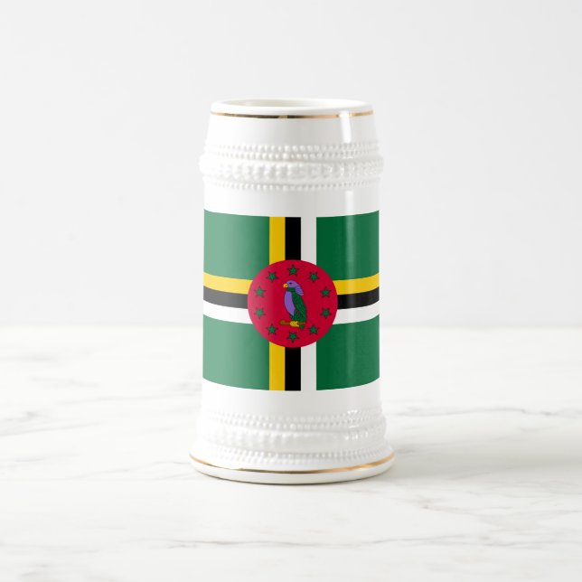 Dominica Flag Bierglas (Mittel)