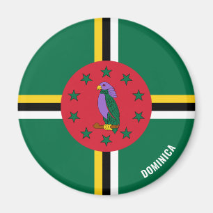 Dominica Flag Charming Patriotic Magnet