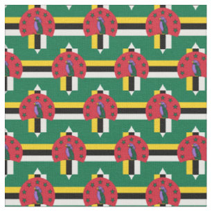 Dominica Flag & Dominica Trendy Fabric /mode Stoff