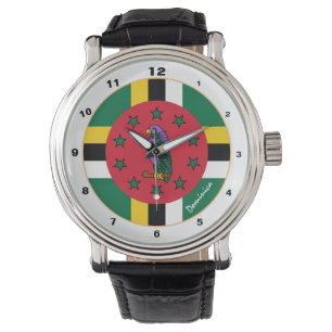 Dominica Flag & Dominica trendy mode /design Armbanduhr