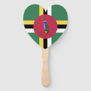 Dominica Flag Emblem Fächer