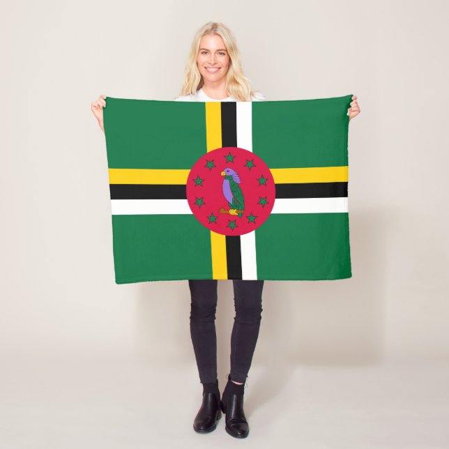 Dominica Flag Fleecedecke (Beispiel)