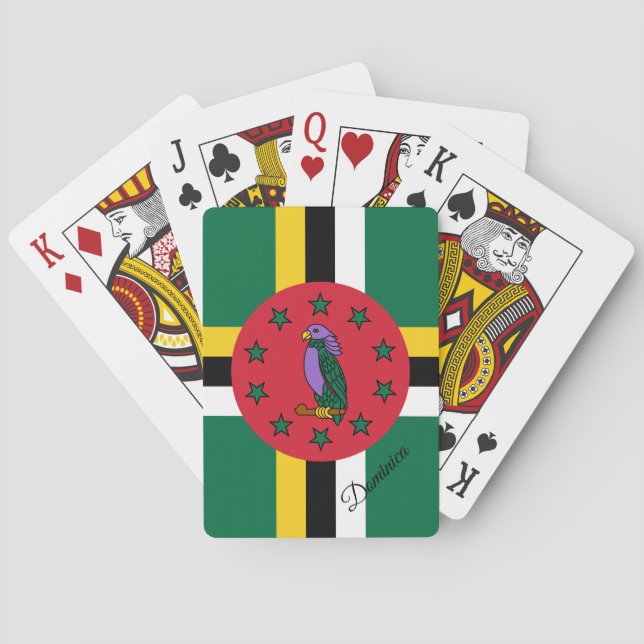 Dominica Flag Games, Dominica Spielkarten (Rückseite)