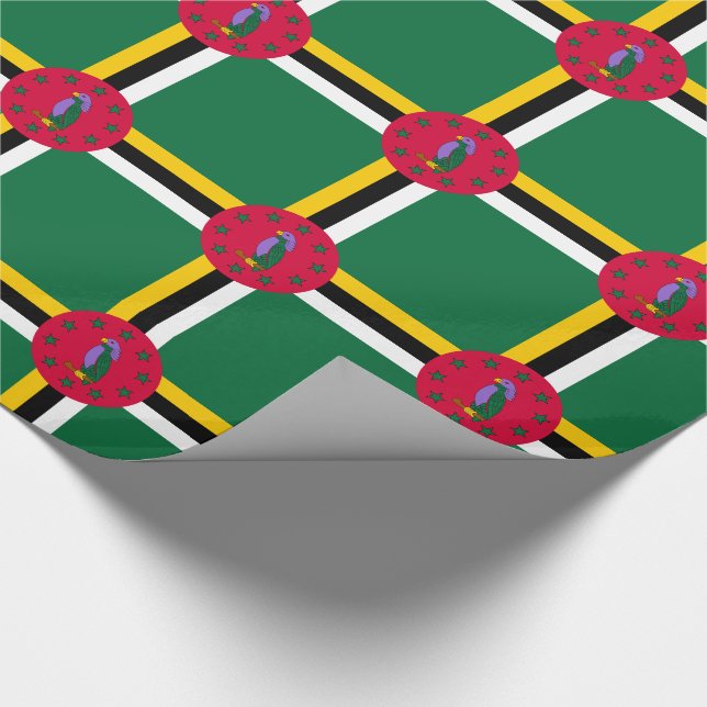 Dominica Flag Geschenkpapier (Ecke)