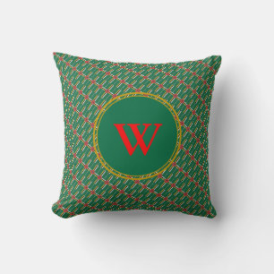 DOMINICA FLAG Gesegnetes Nation Monogramm Christli Kissen