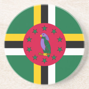 Dominica Flag Getränkeuntersetzer