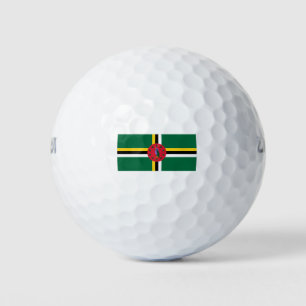 Dominica Flag Golfball
