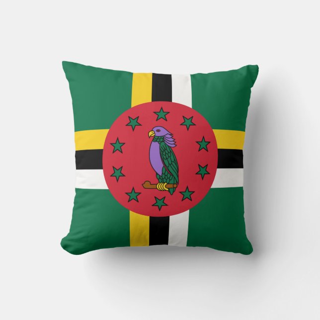Dominica Flag Kissen (Vorderseite)