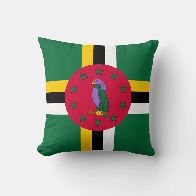 Dominica Flag Kissen (Vorderseite)