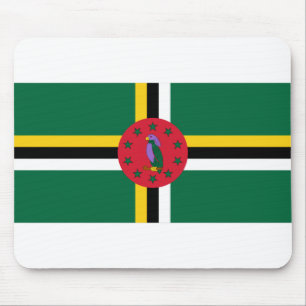 Dominica Flag Mousepad