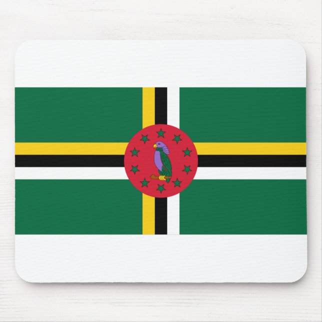 Dominica Flag Mousepad (Vorne)