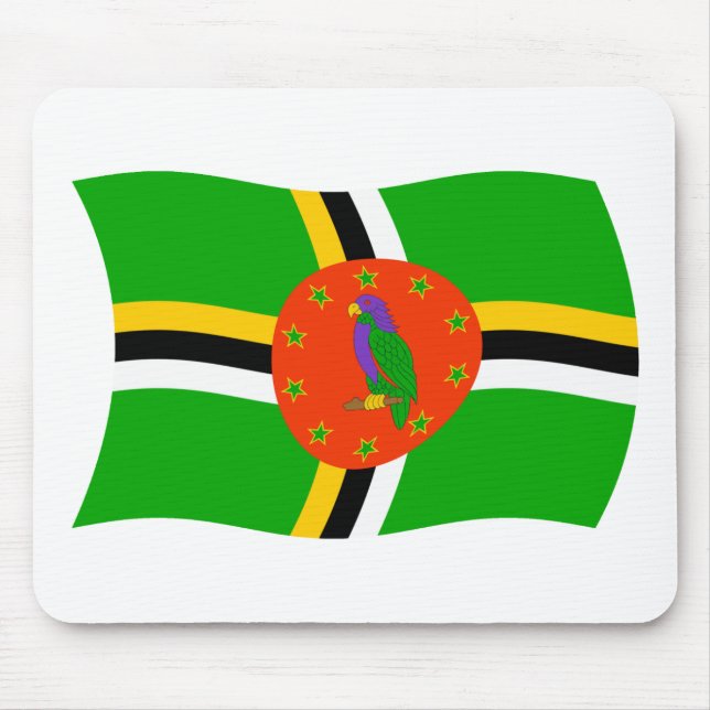 Dominica Flag Mousepad (Vorne)
