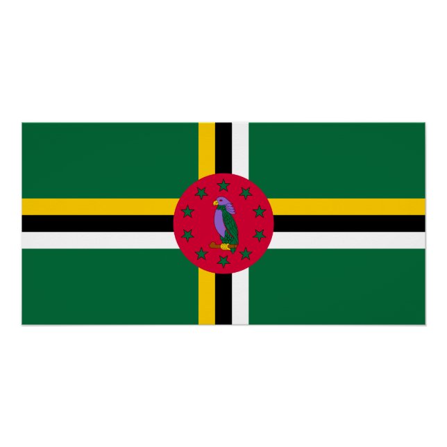 Dominica Flag Poster (Vorderseite)